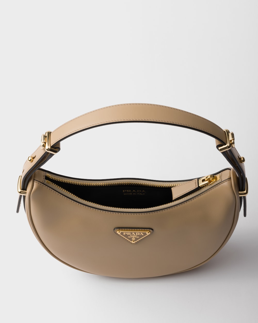Prada Arqué Small Leather Shoulder Bag - Image 3